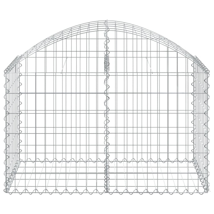 Cesto Gabbione ad Arco 100x50x60/80 cm Ferro Zincato 153433