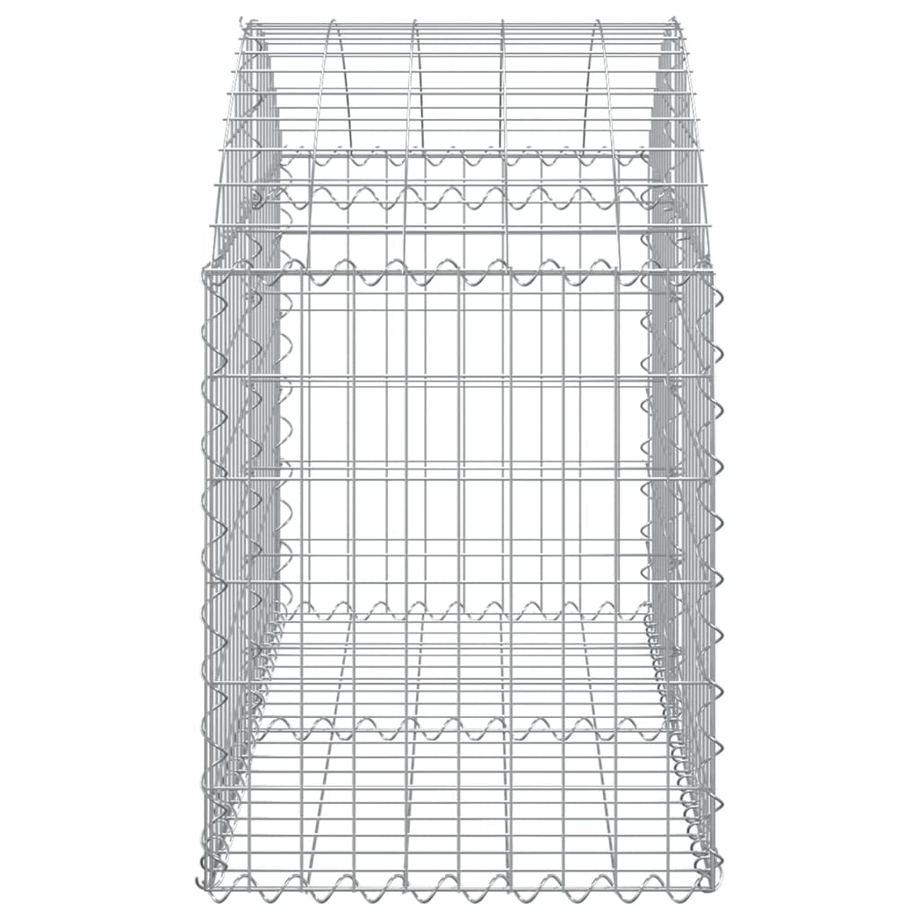 Cesto Gabbione ad Arco 100x50x60/80 cm Ferro Zincato 153433