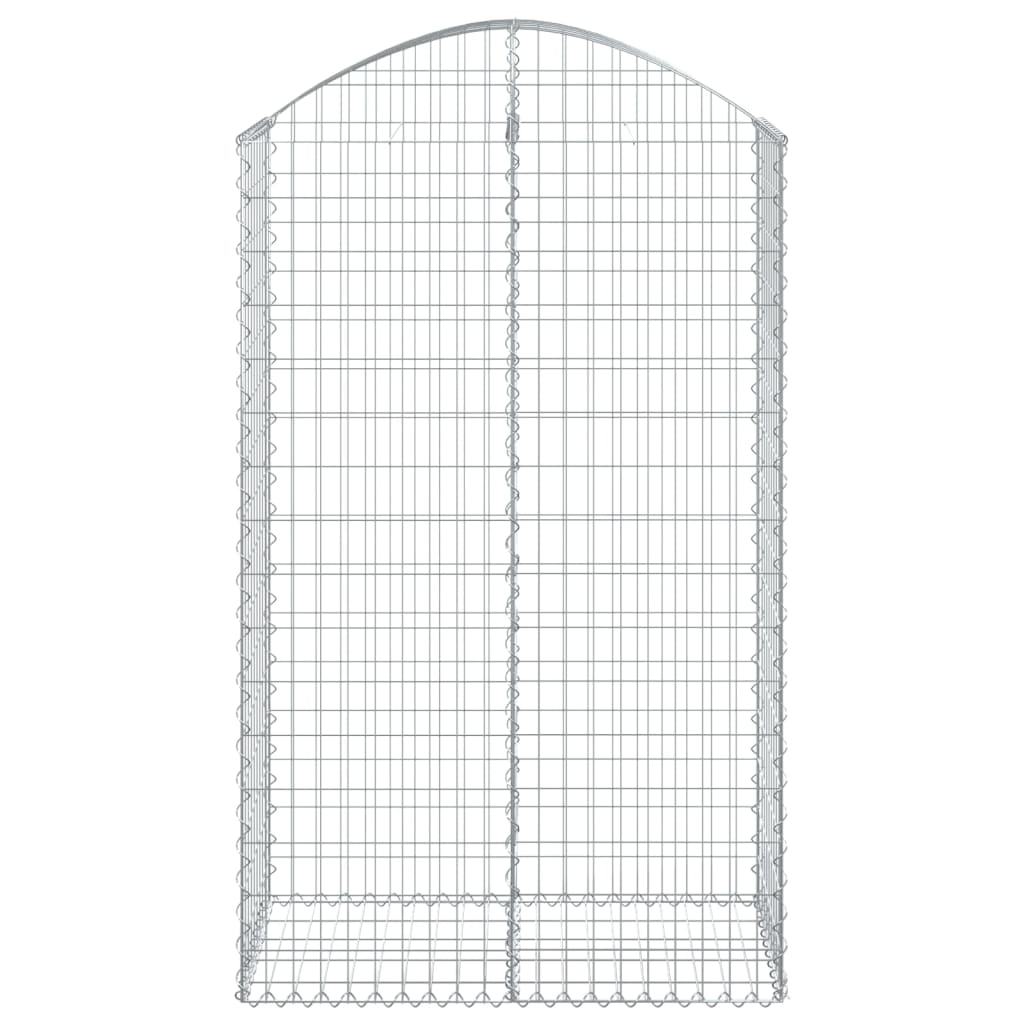 Cesto Gabbione ad Arco 100x50x160/180 cm Ferro Zincato 153438