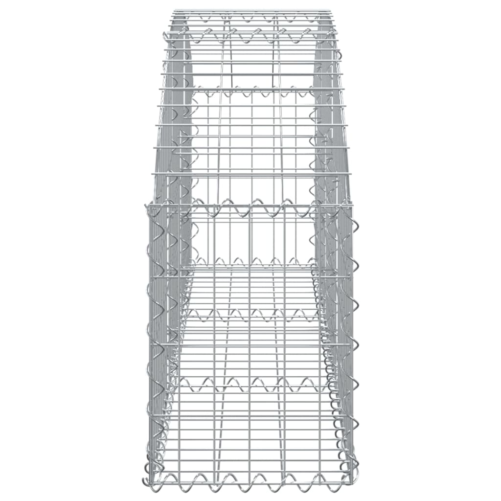 Cesto Gabbione ad Arco 150x30x40/60 cm Ferro Zincato 153442