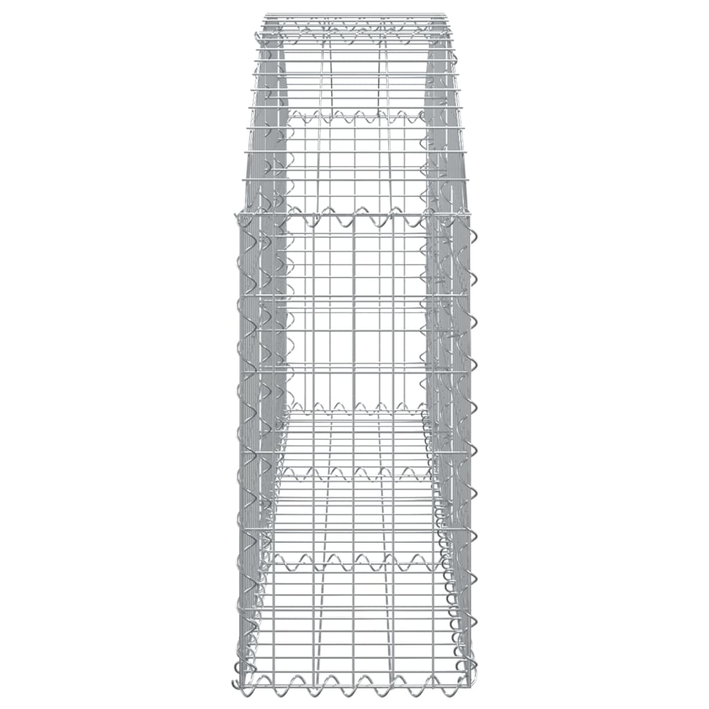 Cesto Gabbione ad Arco 150x30x60/80 cm Ferro Zincato 153443