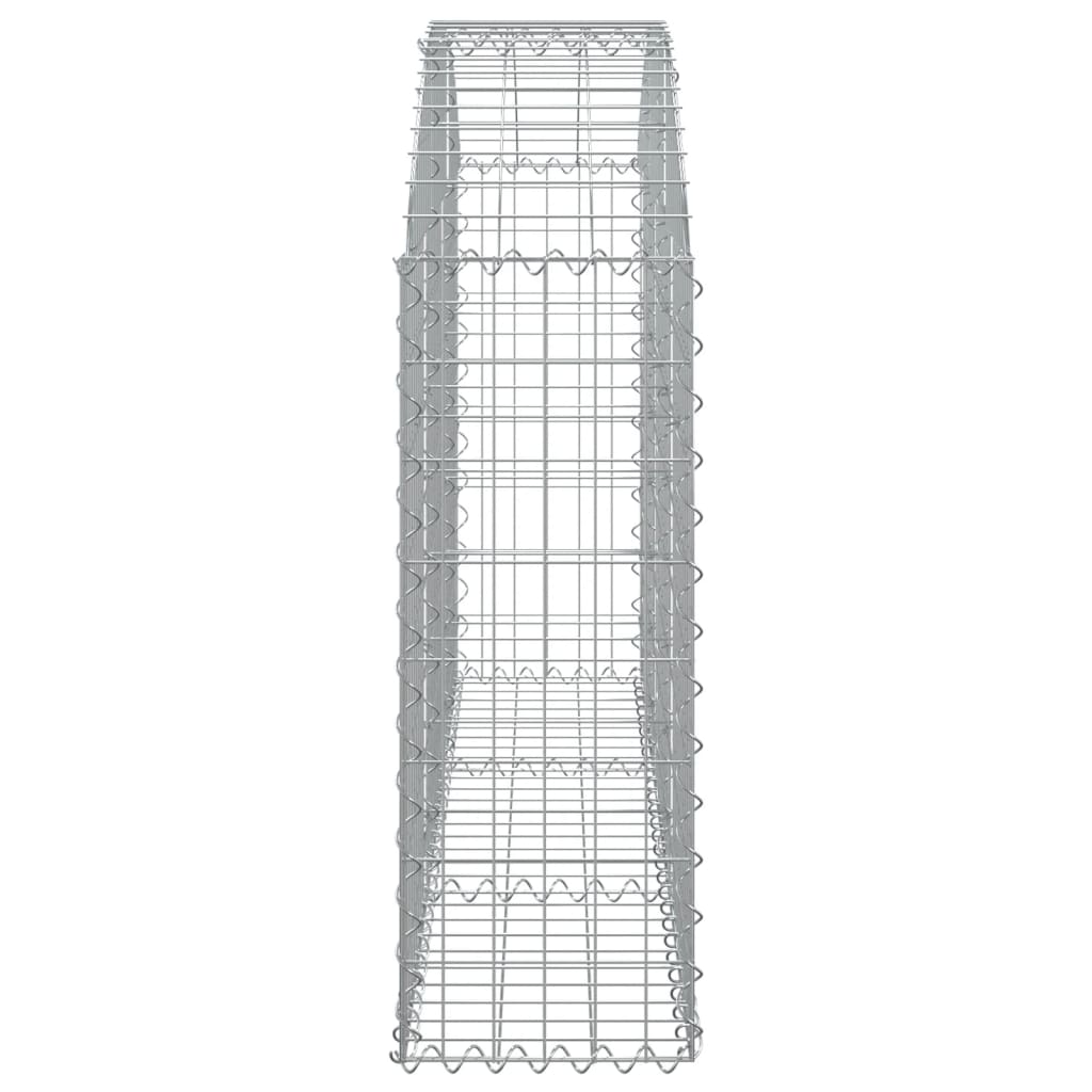 Cesto Gabbione ad Arco 150x30x80/100 cm Ferro Zincato 153444