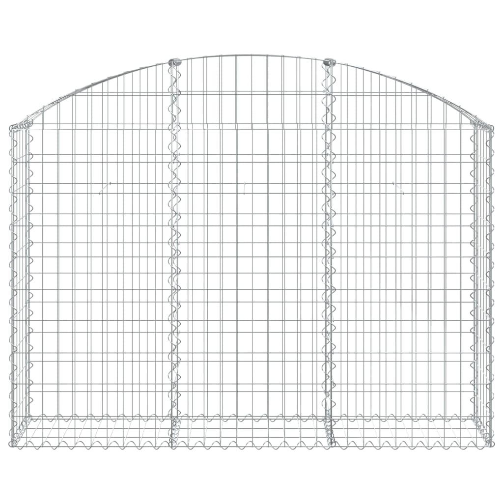 Cesto Gabbione ad Arco 150x30x100/120 cm Ferro Zincato 153445