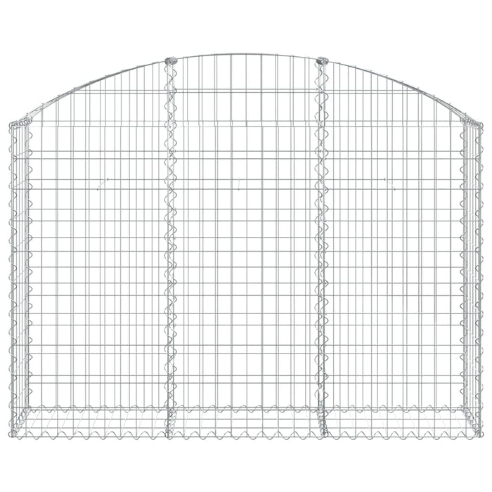 Cesto Gabbione ad Arco 150x30x100/120 cm Ferro Zincato 153445