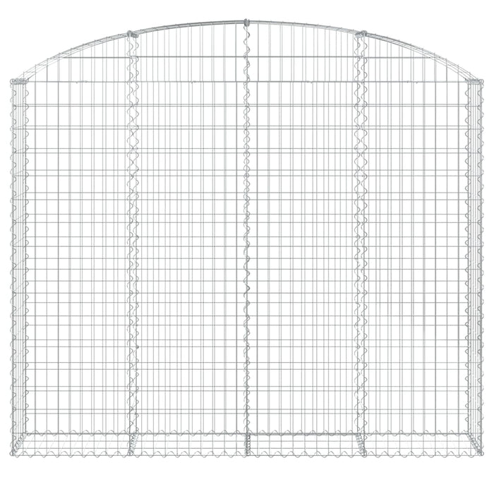 Cesto Gabbione ad Arco 200x30x160/180 cm Ferro Zincato 153468