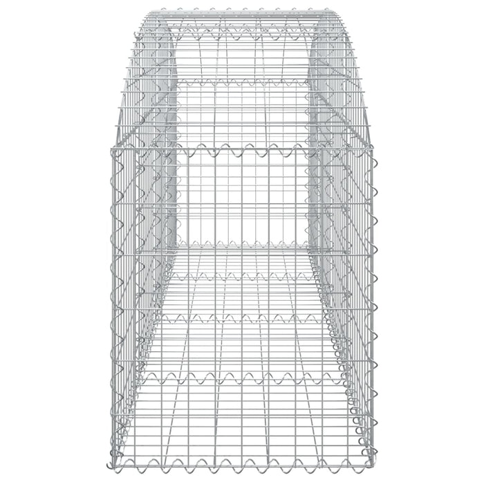 Cesto Gabbione ad Arco 200x50x60/80 cm Ferro Zincato 153473