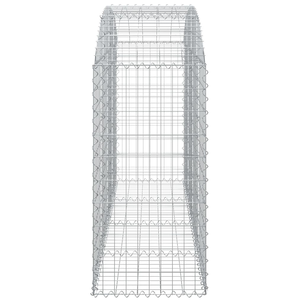 Cesto Gabbione ad Arco 200x50x100/120 cm Ferro Zincato 153475