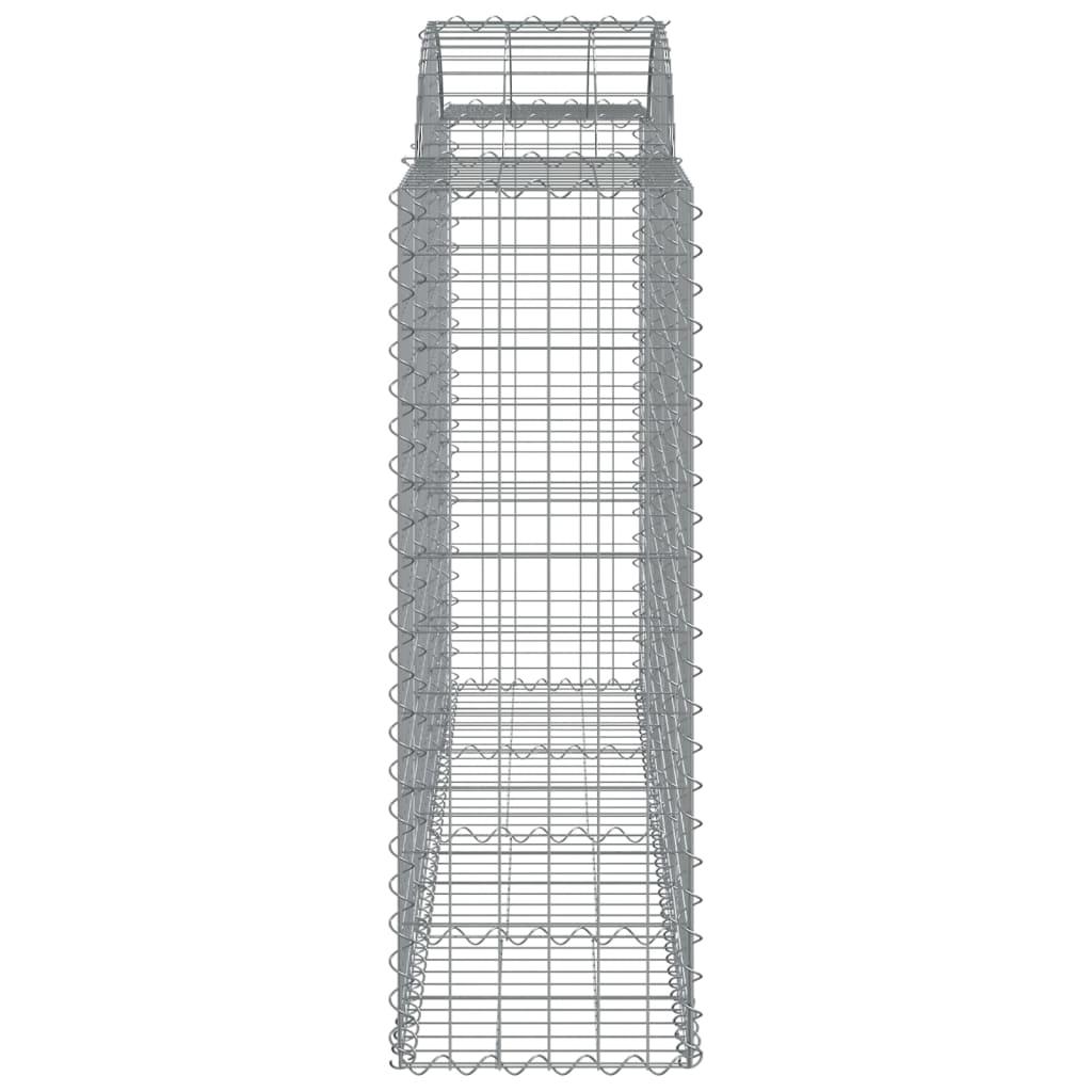 Cesto Gabbione ad Arco 200x50x120/140 cm Ferro Zincato 153496