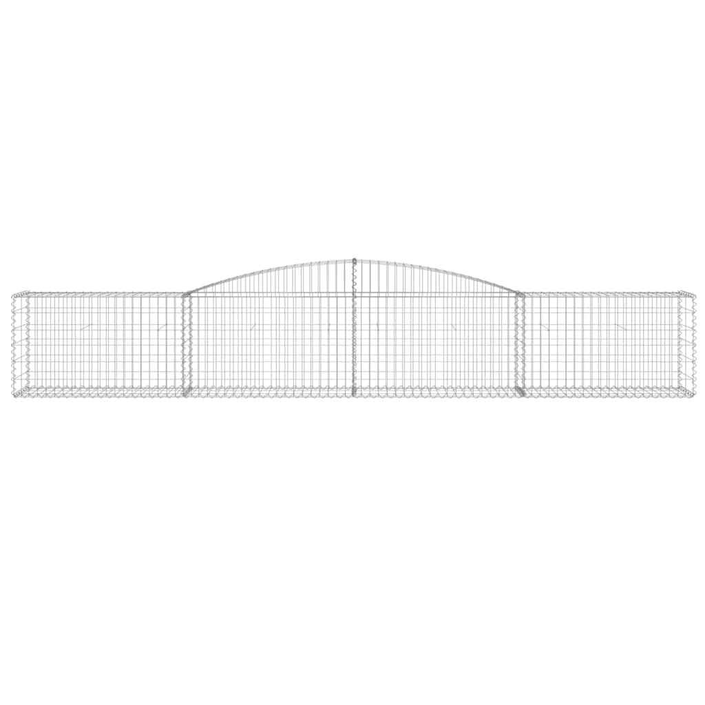 Cesto Gabbione ad Arco 400x50x60/80 cm Ferro Zincato 153533