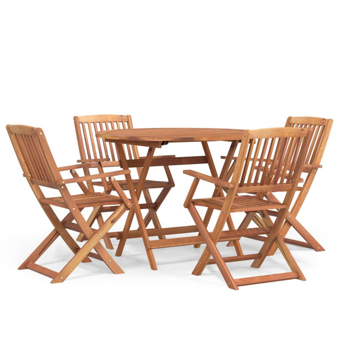 Set da Pranzo per Giardino 5 pz in Legno Massello di Acacia 3152897