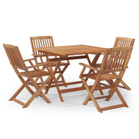 Set da Pranzo per Giardino 5 pz in Legno Massello di Acacia 3152899