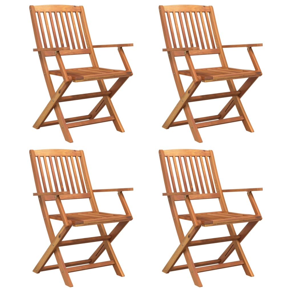 Set da Pranzo per Giardino 5 pz in Legno Massello di Acacia 3152899