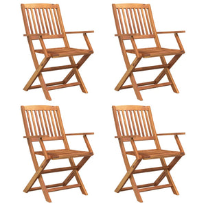 Set da Pranzo per Giardino 5 pz in Legno Massello di Acacia 3152899