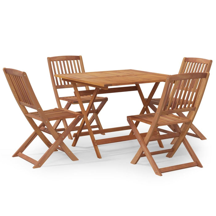 Set da Pranzo per Giardino 5 pz in Legno Massello di Acaciacod mxl 117428