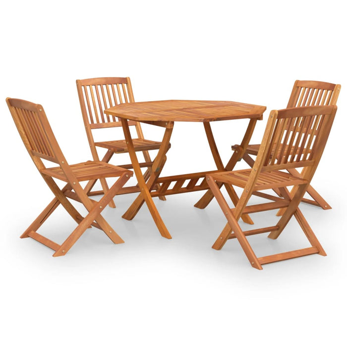 Set da Pranzo per Giardino 5 pz in Legno Massello di Acacia 3152902