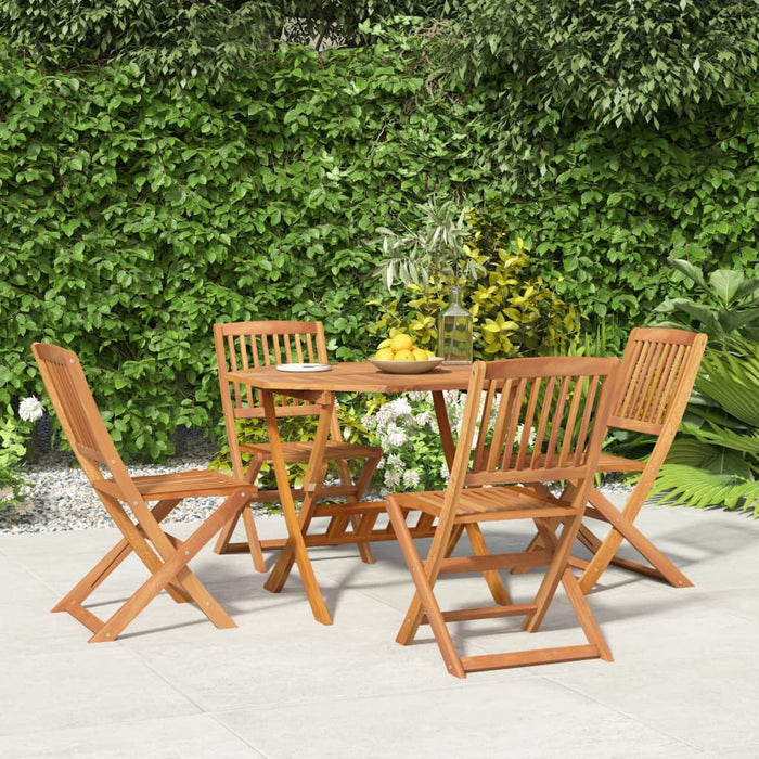 Set da Pranzo per Giardino 5 pz in Legno Massello di Acacia 3152902