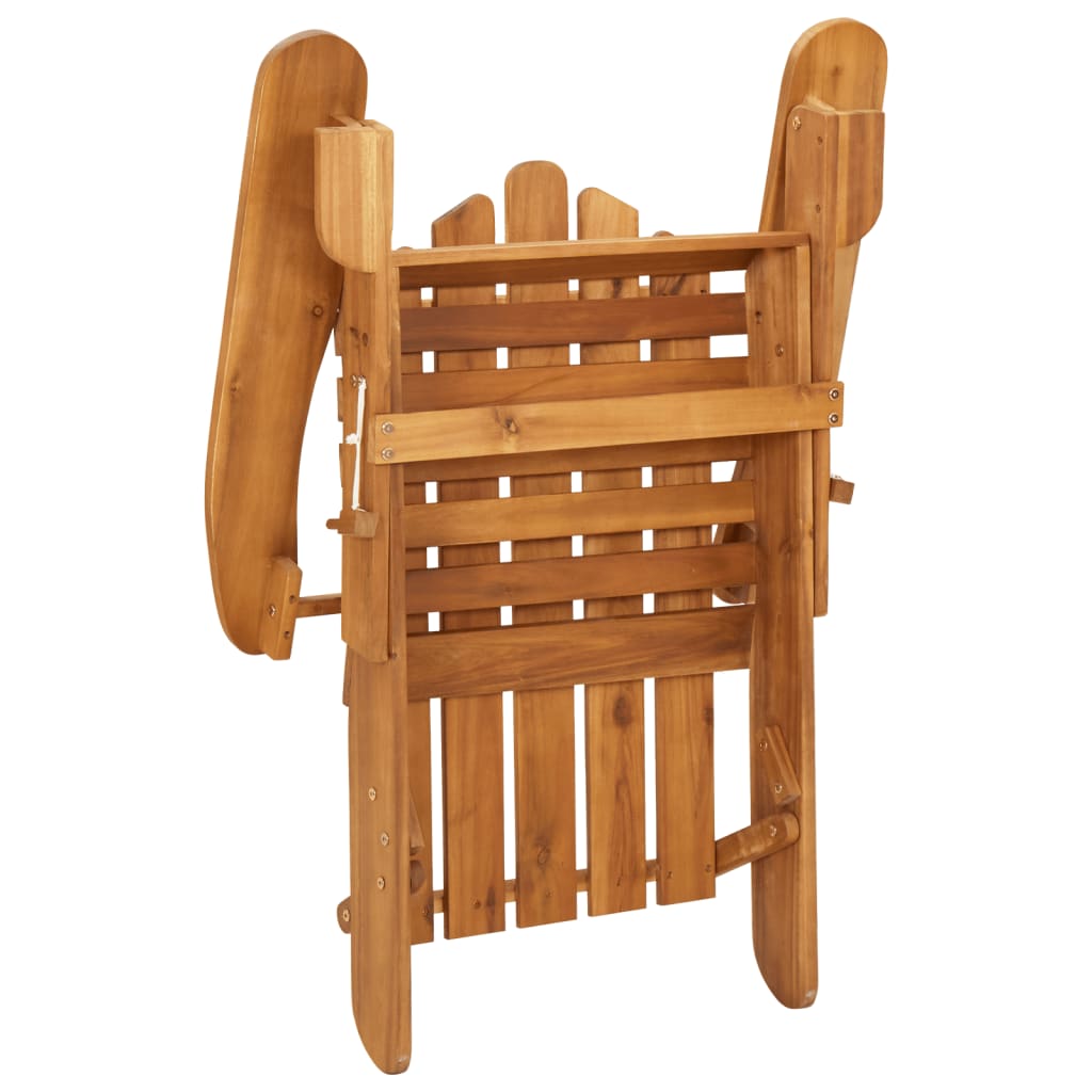 Set Salotto da Giardino Adirondack 3pz Legno Massello di Acacia 3152121