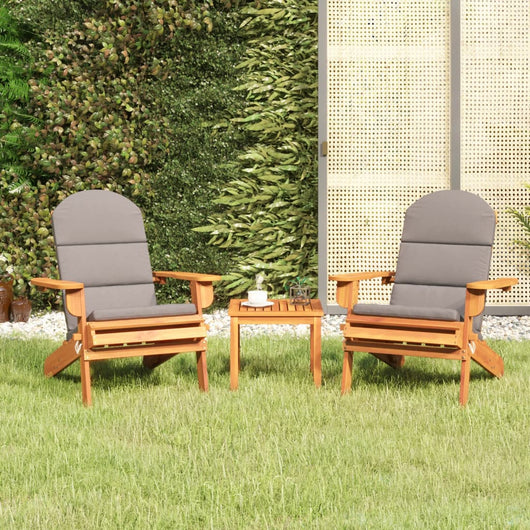 Set Salotto da Giardino Adirondack 3pz Legno Massello di Acacia 3152124