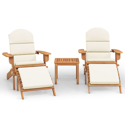 Set Salotto da Giardino Adirondack 3pz Legno Massello di Acacia 3152125