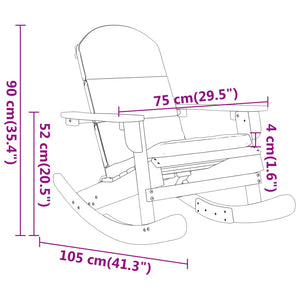 Set Salotto da Giardino Adirondack 3pz Legno Massello di Acacia 3152129