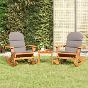 Set Salotto da Giardino Adirondack 3pz Legno Massello di Acacia 3152129