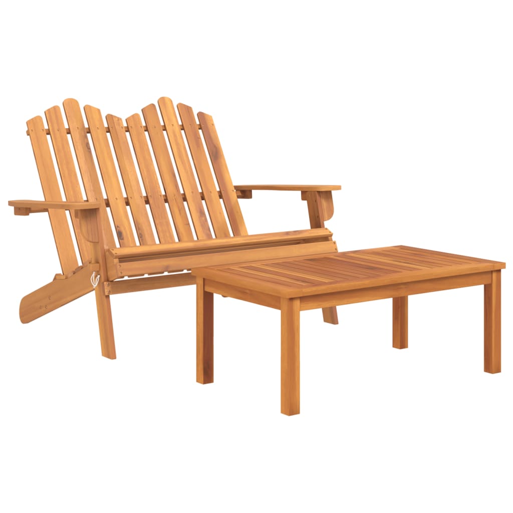 Set Salotto da Giardino Adirondack 4pz Legno Massello di Acacia 3152130