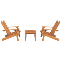 Set Salotto da Giardino Adirondack 3pz Legno Massello di Acaciacod mxl 78448