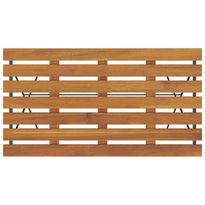 Set Bistrò Pieghevole 5pz in Legno Massello di Acacia e Acciaio 3152098