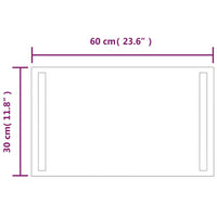 Specchio da Bagno con Luci LED 30x60 cm cod mxl 67845