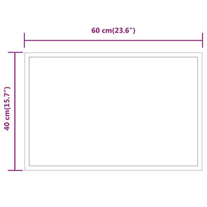 Specchio da Bagno con Luci LED 40x60 cm 3154076