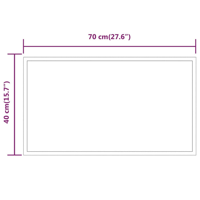 Specchio da Bagno con Luci LED 40x70 cm