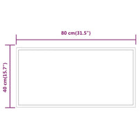 Specchio da Bagno con Luci LED 40x80 cm cod mxl 67835