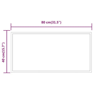 Specchio da Bagno con Luci LED 40x80 cm cod mxl 67835