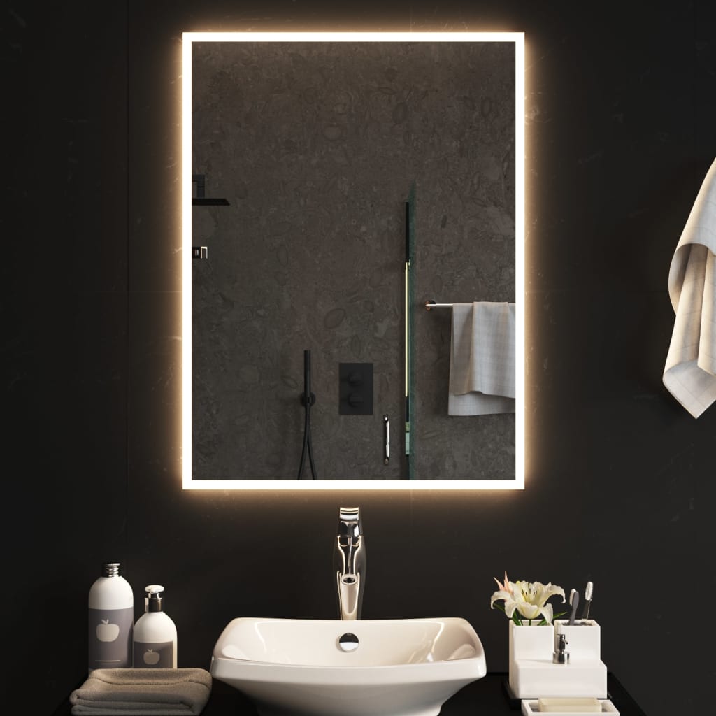 Specchio da Bagno con Luci LED 60x80 cm 3154081