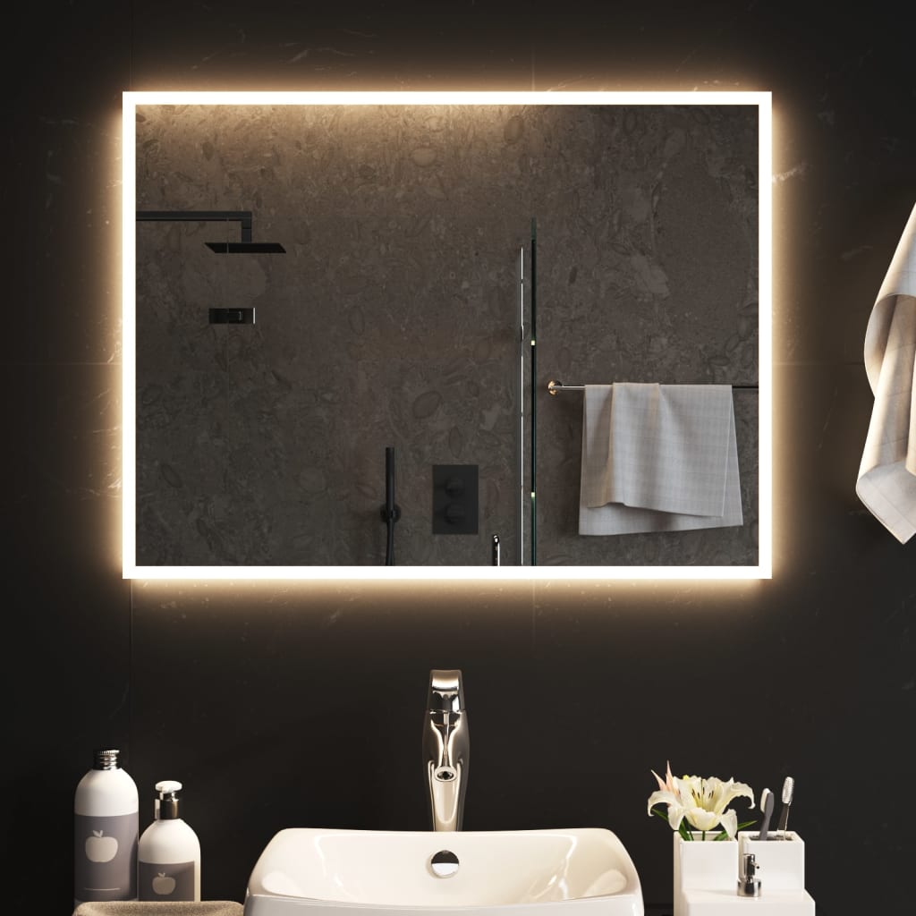 Specchio da Bagno con Luci LED 60x80 cm 3154081