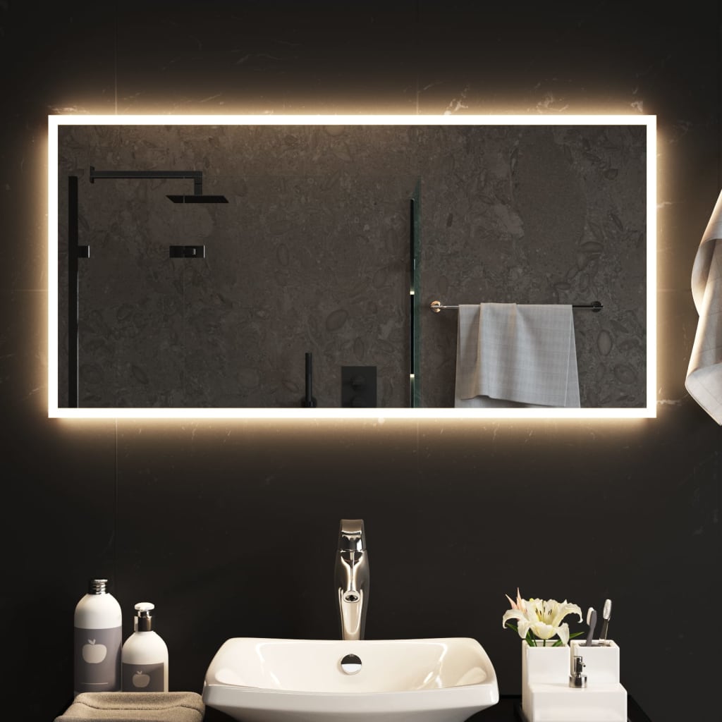 Specchio da Bagno con Luci LED 50x100 cm 3154086