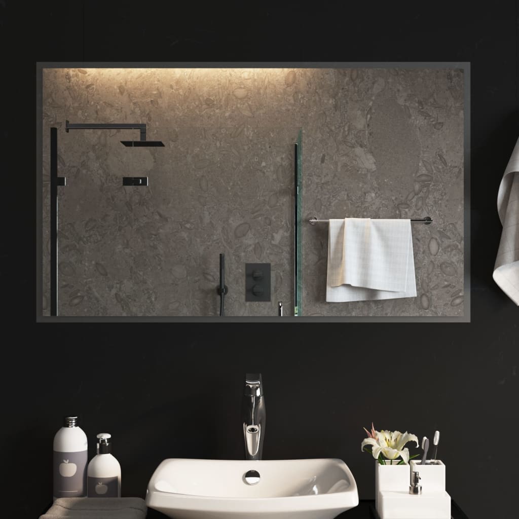 Specchio da Bagno con Luci LED 60x100 cm cod mxl 67370