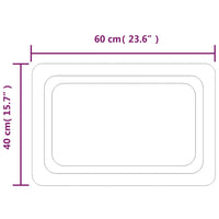 Specchio da Bagno con Luci LED 40x60 cm 3154091