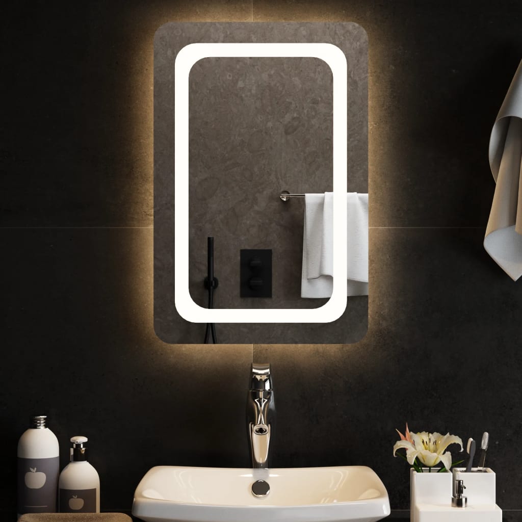 Specchio da Bagno con Luci LED 40x60 cm 3154091