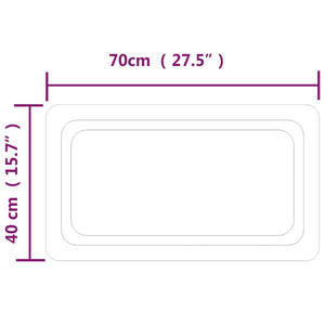 Specchio da Bagno con Luci LED 40x70 cm cod mxl 43111