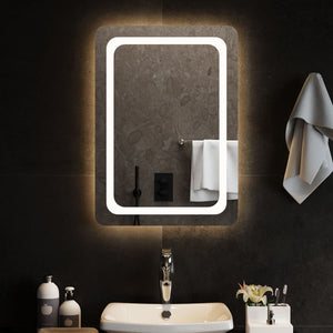 Specchio da Bagno con Luci LED 50x70 cm cod mxl 67718