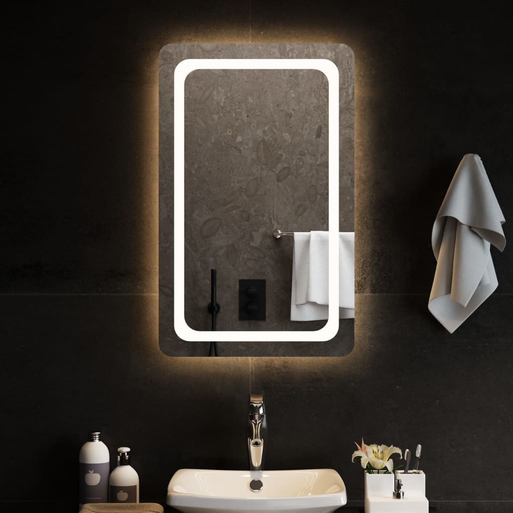 Specchio da Bagno con Luci LED 50x80 cm 3154095