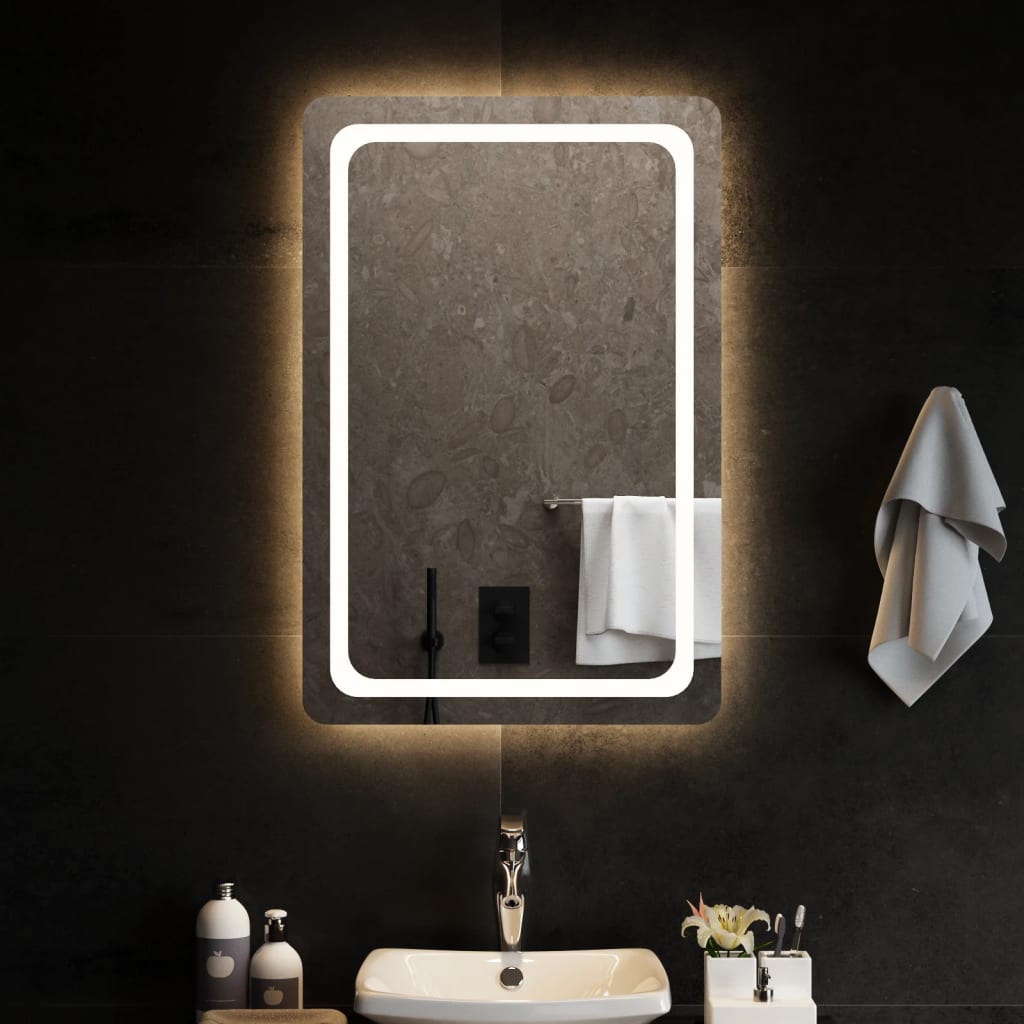 Specchio da Bagno con Luci LED 60x90 cm 3154099