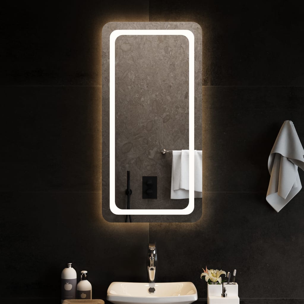 Specchio da Bagno con Luci LED 50x100 cm 3154101