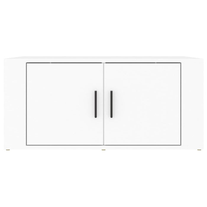 Tavolino da Salotto Bianco 80x50x36 cm in Legno Multistrato cod mxl 18228