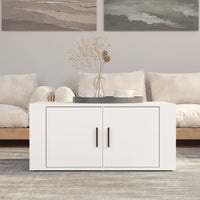 Tavolino da Salotto Bianco 80x50x36 cm in Legno Multistrato cod mxl 18228