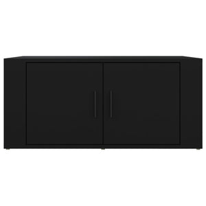 Tavolino da Salotto Nero 80x50x36 cm in Legno Multistrato