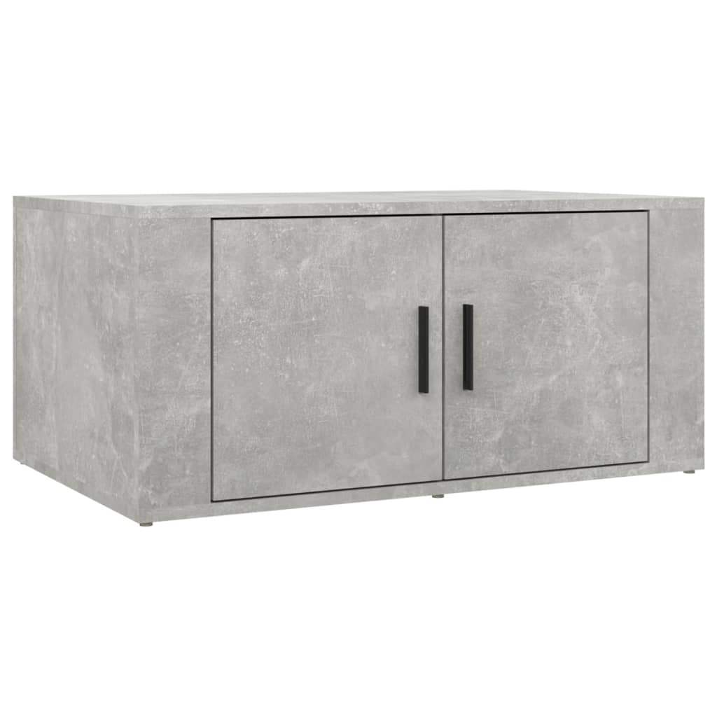 Tavolino Salotto Grigio Cemento 80x50x36 cm Legno Multistrato