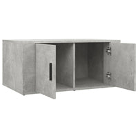 Tavolino Salotto Grigio Cemento 80x50x36 cm Legno Multistrato