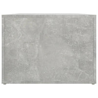 Tavolino Salotto Grigio Cemento 80x50x36 cm Legno Multistrato